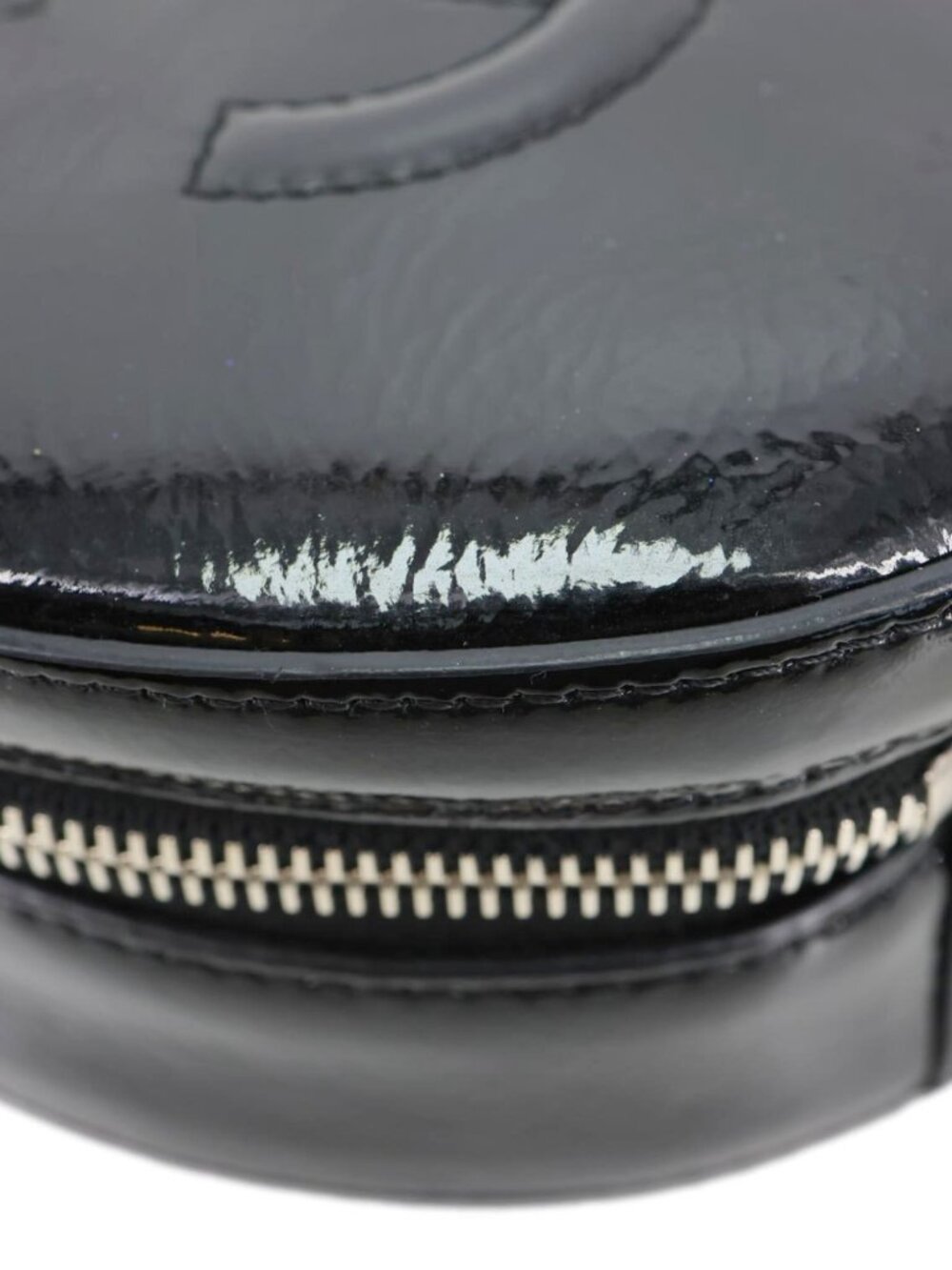 Chanel  Round as Earth Patent Leather Crossbody Bag Black - Picture 7 of 15